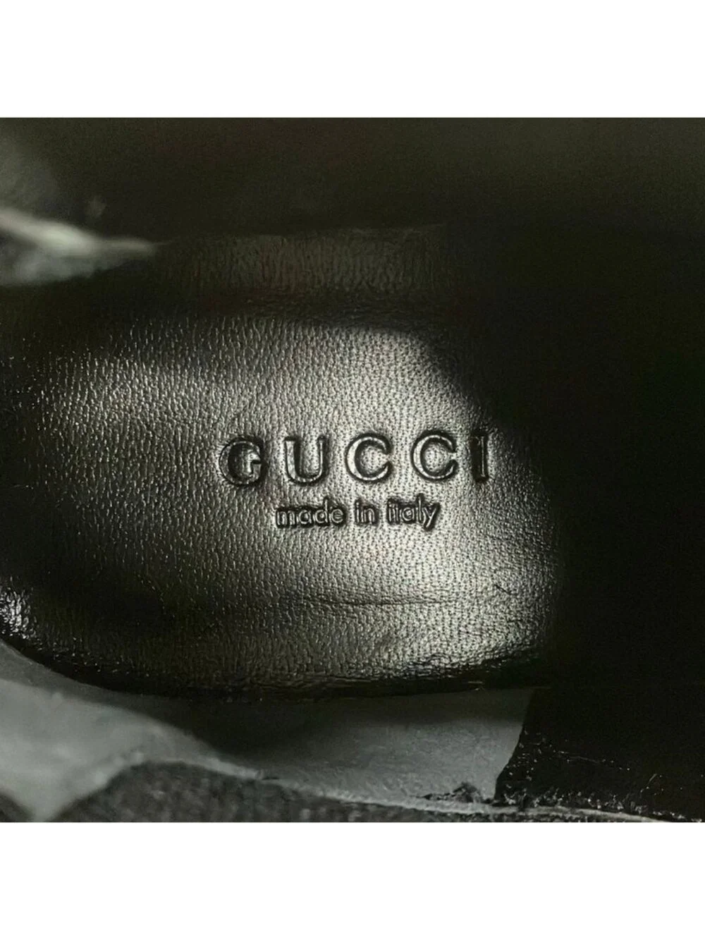Gucci Short Boots 36 Black Side Gore Leather